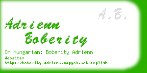 adrienn boberity business card